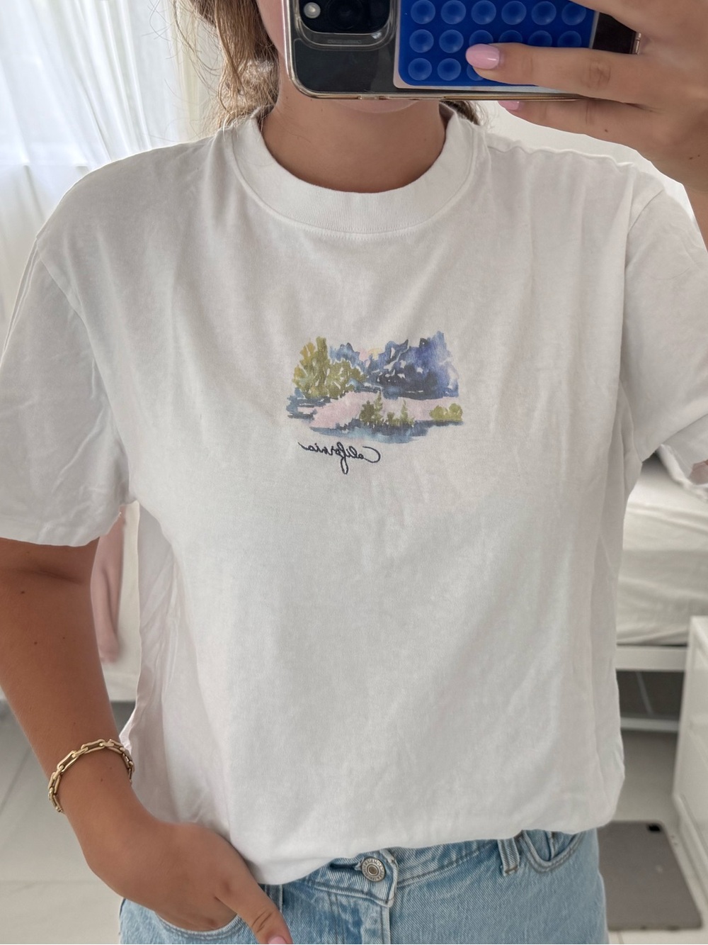 Abercrombie & Fitch Cream California Tee